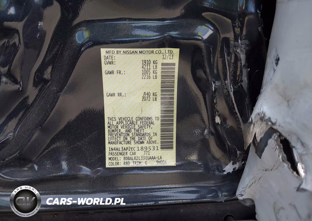 2014 Nissan Altima 2.5 S VIN:1N4AL3AP2EC189531 - 9
