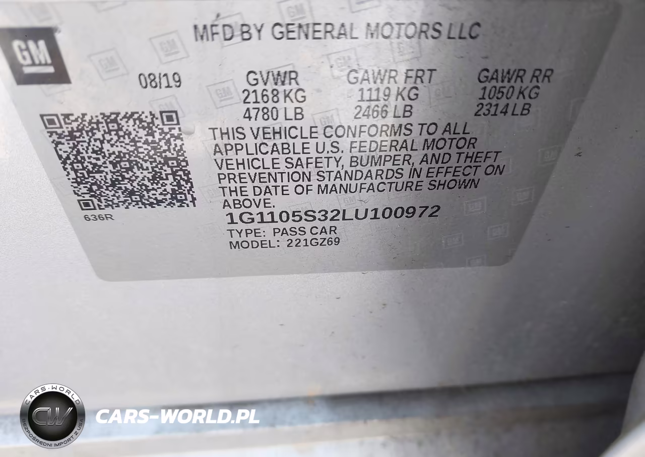 2020 Chevrolet Impala Fwd Premier VIN:1G1105S32LU100972 - 9