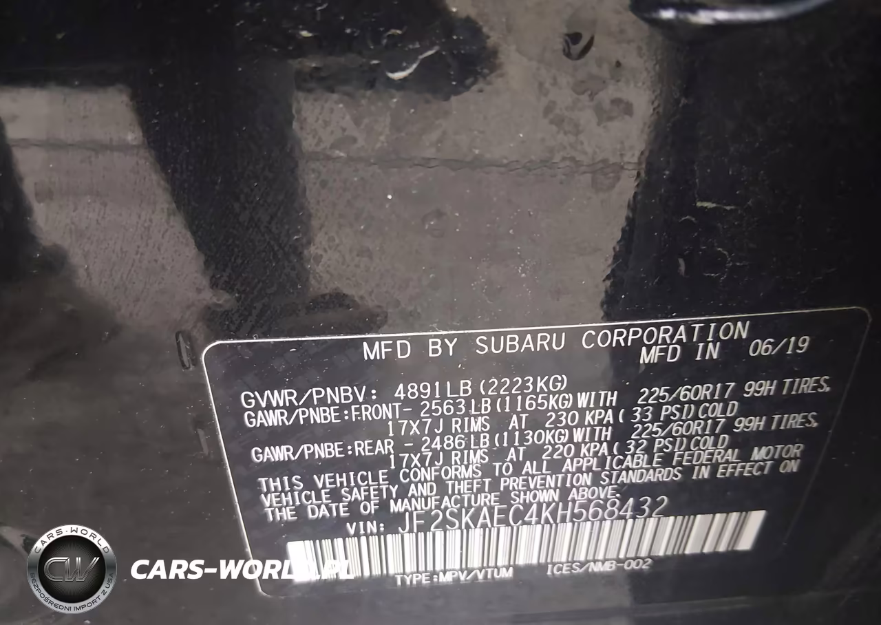 2019 Subaru Forester Premium VIN:JF2SKAEC4KH568432 - 9