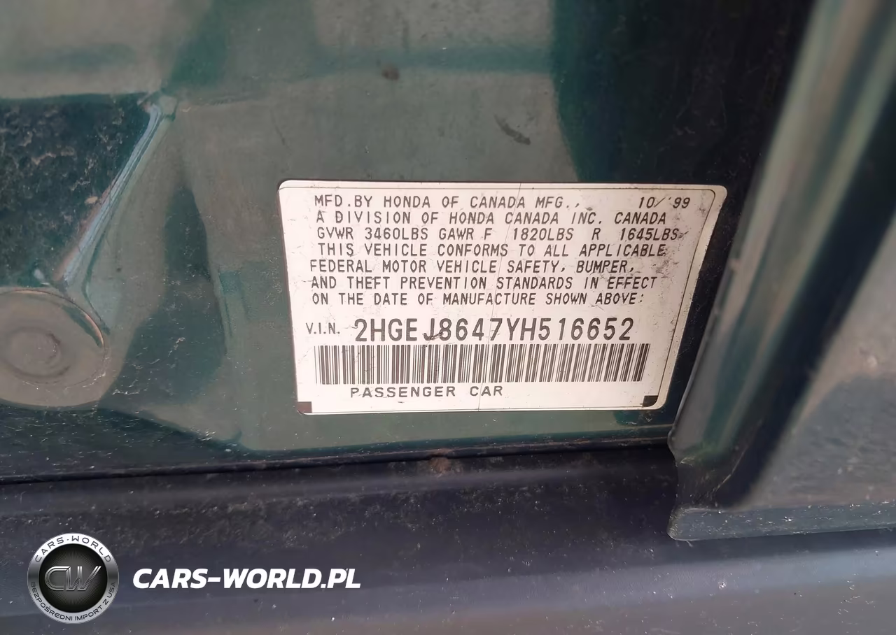 2000 Honda Civic Ex VIN:2HGEJ8647YH516652 - 9