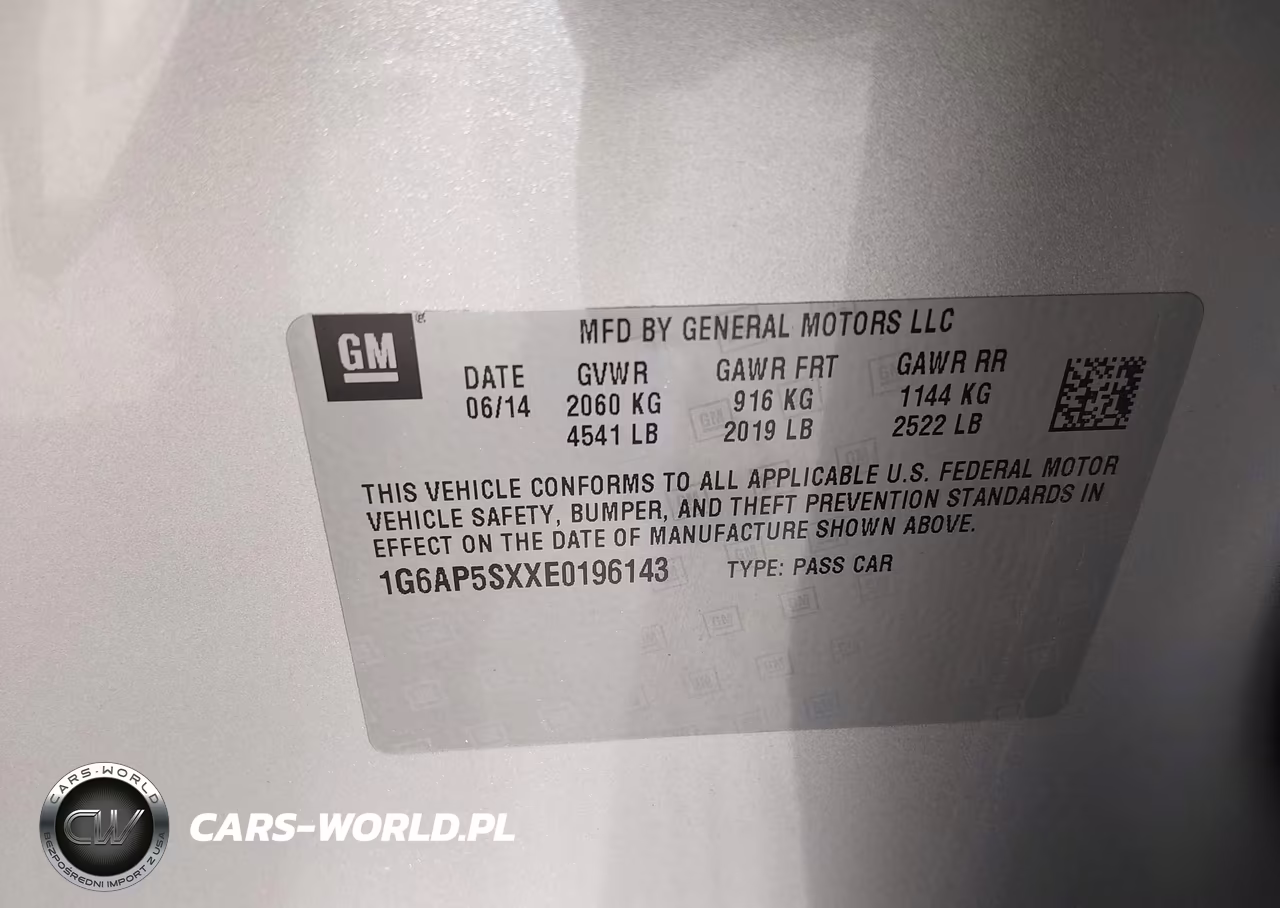 2014 Cadillac Cts Standard VIN:1G6AP5SXXE0196143 - 9