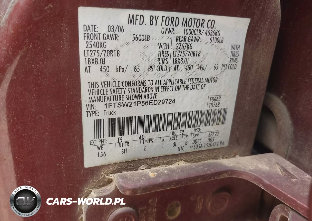 2006 Ford F-250 Lariat-Xl-Xlt VIN:1FTSW21P56ED29724 - 9