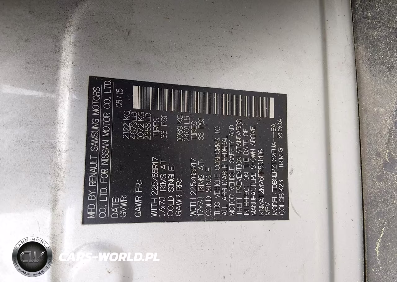 2015 Nissan Rogue S VIN:KNMAT2MV6FP591416 - 9