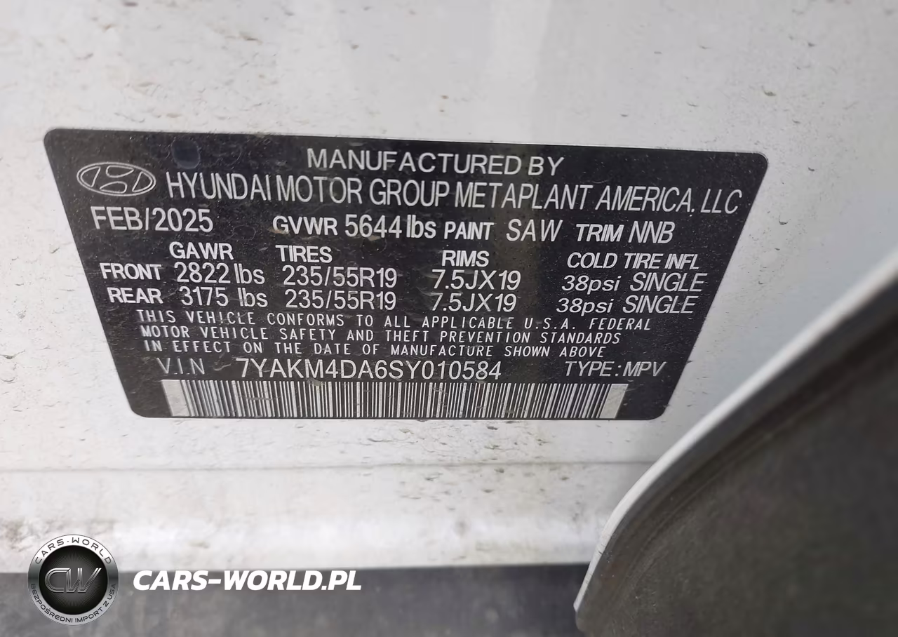 2025 Hyundai Ioniq 5 Se VIN:7YAKM4DA6SY010584 - 9