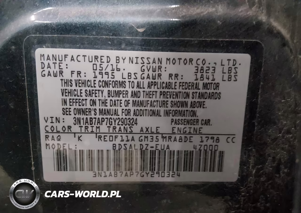 2016 Nissan Sentra Sv VIN:3N1AB7AP7GY290324 - 9