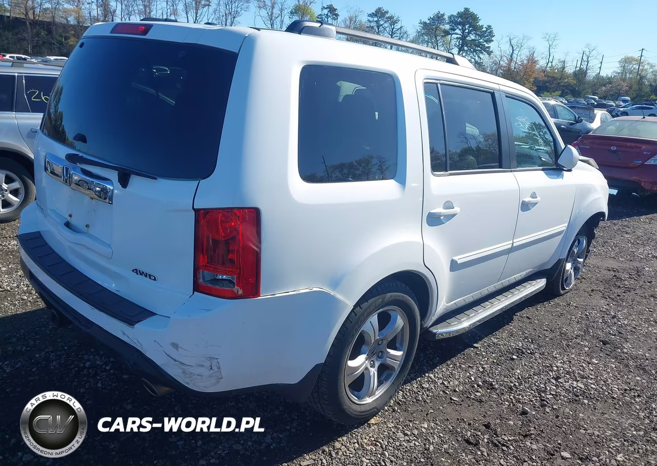 2013 Honda Pilot Ex-L VIN:5FNYF4H58DB012445 - 4