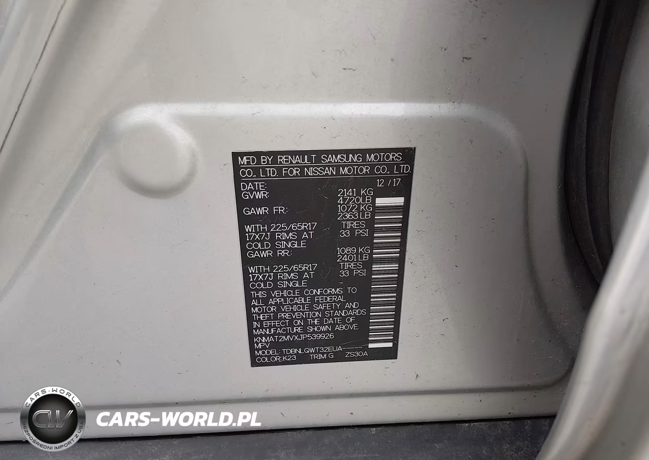 2018 Nissan Rogue Sv VIN:KNMAT2MVXJP539926 - 9