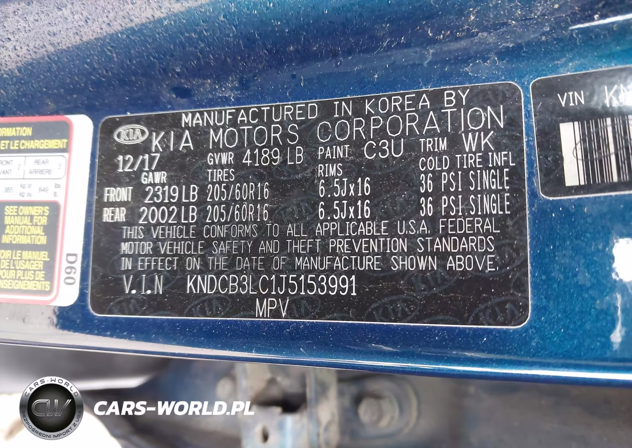 2018 Kia Niro Lx VIN:KNDCB3LC1J5153991 - 9
