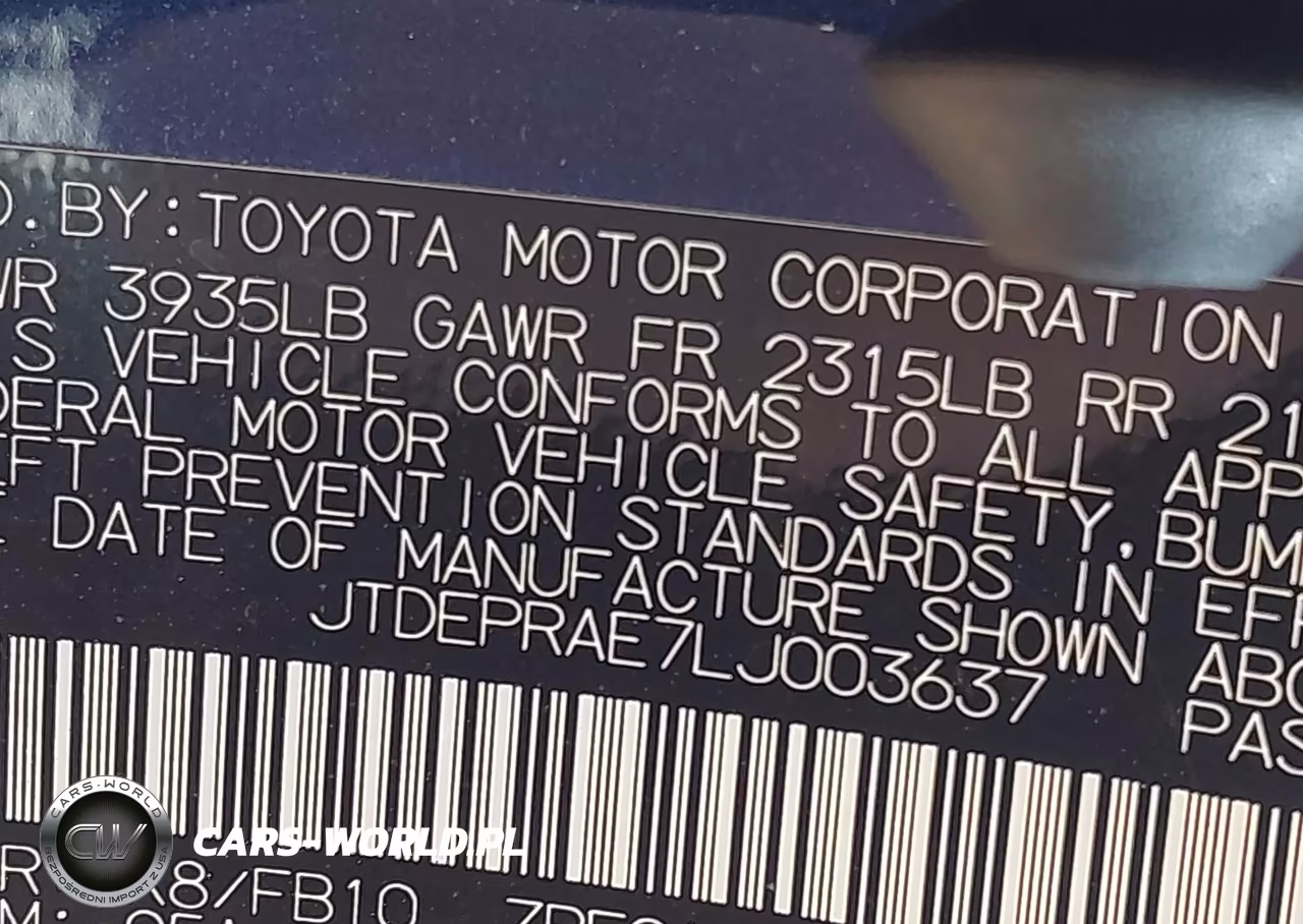 2020 Toyota Corolla Le VIN:JTDEPRAE7LJ003637 - 9