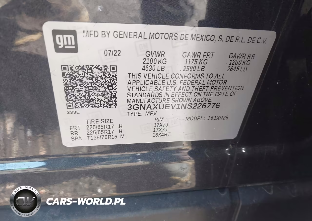 2022 Chevrolet Equinox Awd Lt VIN:3GNAXUEV1NS226776 - 9