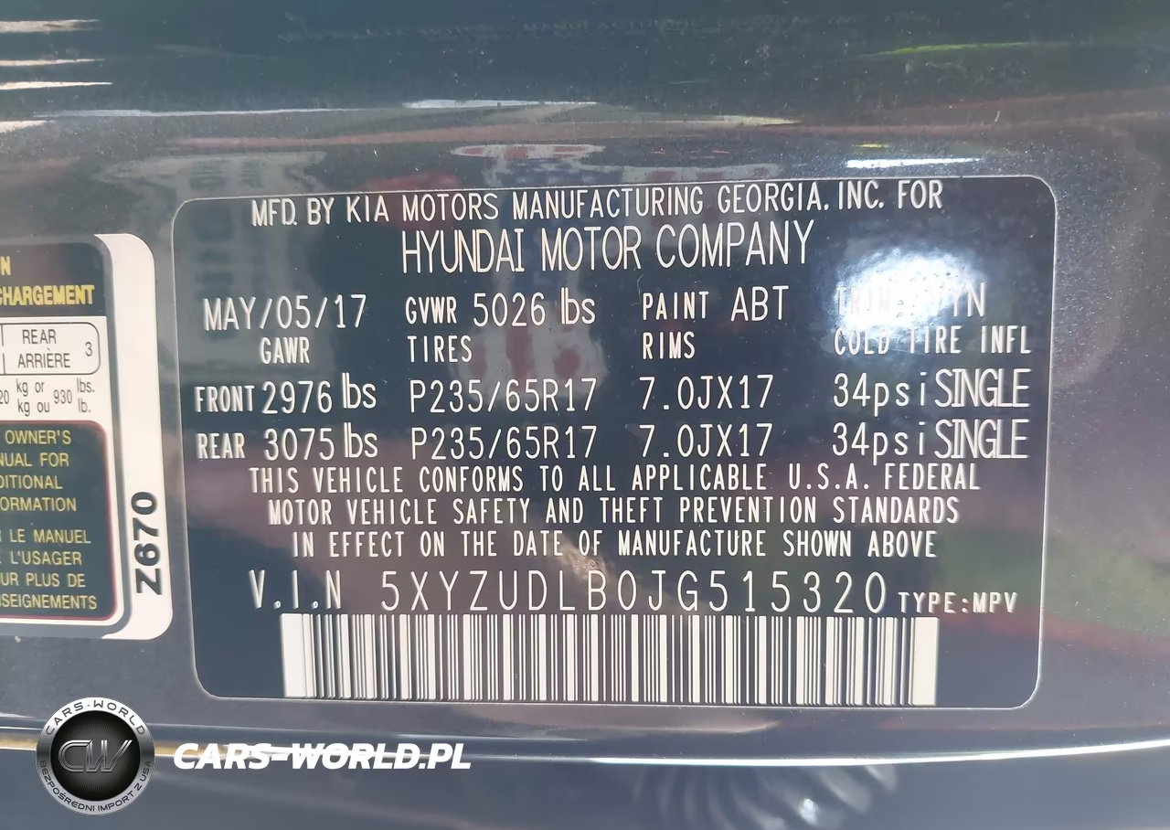 2018 Hyundai Santa Fe Sport 2.4L VIN:5XYZUDLB0JG515320 - 9