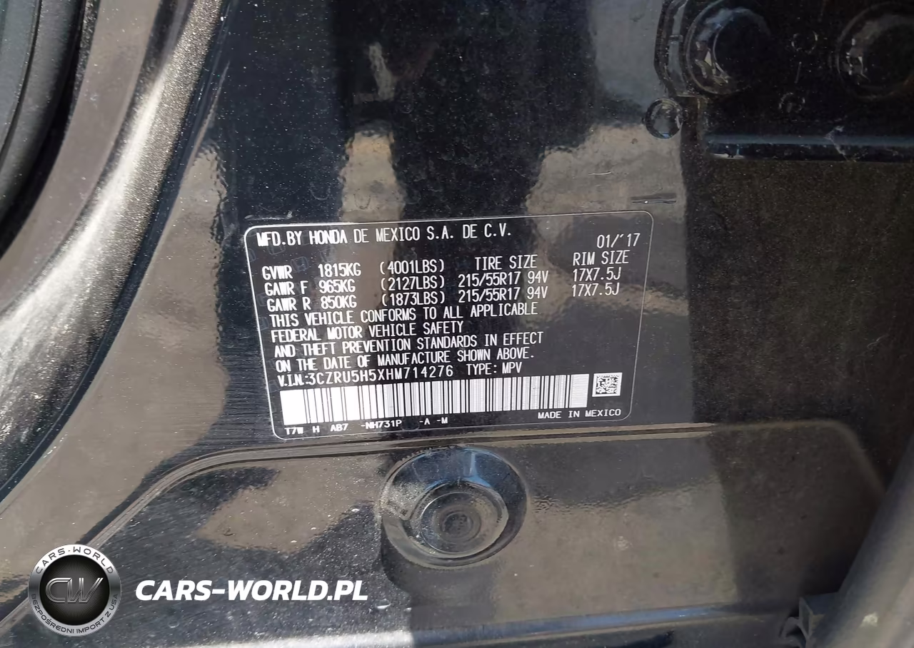2017 Honda Hr-V Ex VIN:3CZRU5H5XHM714276 - 9