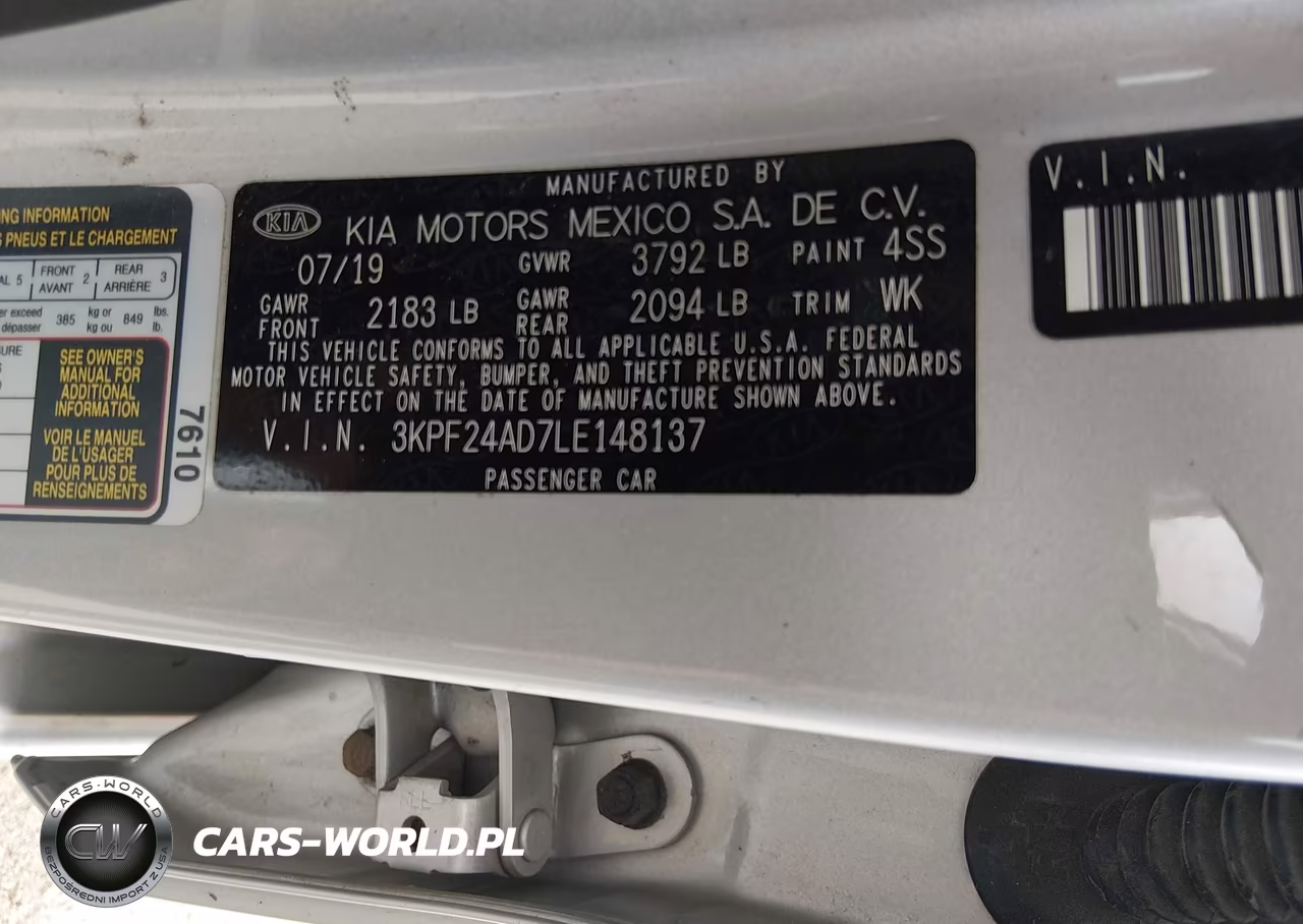 2020 Kia Forte Lxs VIN:3KPF24AD7LE148137 - 9