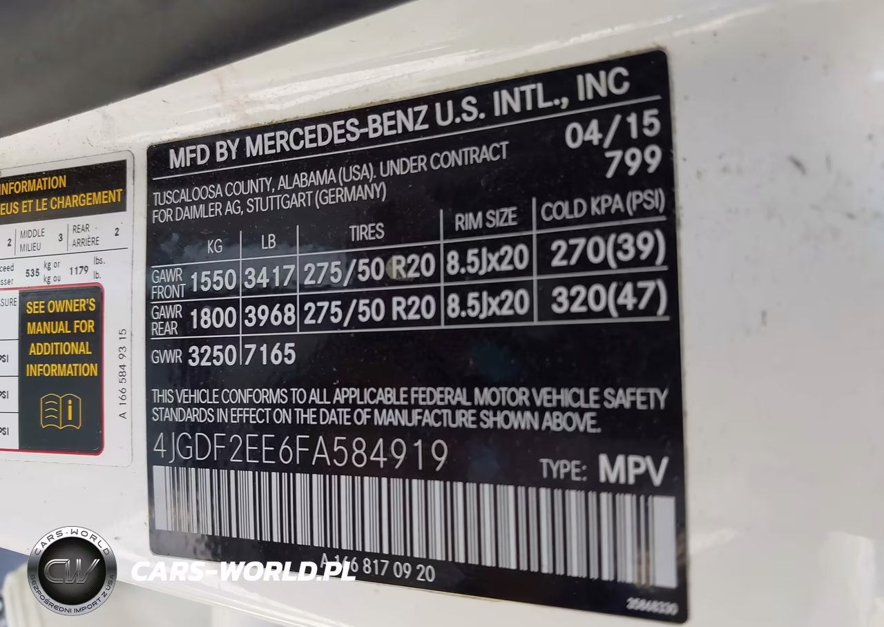 2015 Mercedes-Benz Gl 350 Bluetec 4Matic VIN:4JGDF2EE6FA584919 - 9
