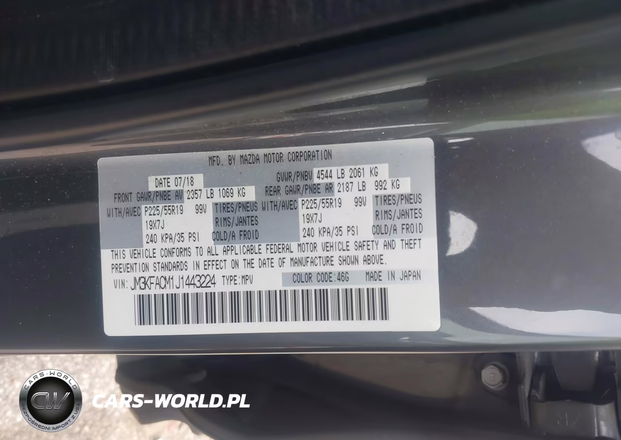 2018 Mazda Cx-5 Touring VIN:JM3KFACM1J1443224 - 9