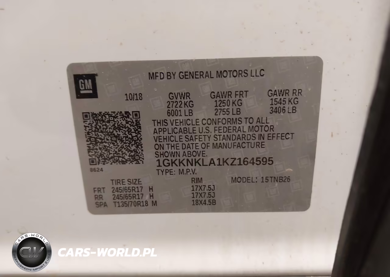 2019 GMC Acadia Sle-1 VIN:1GKKNKLA1KZ164595 - 9