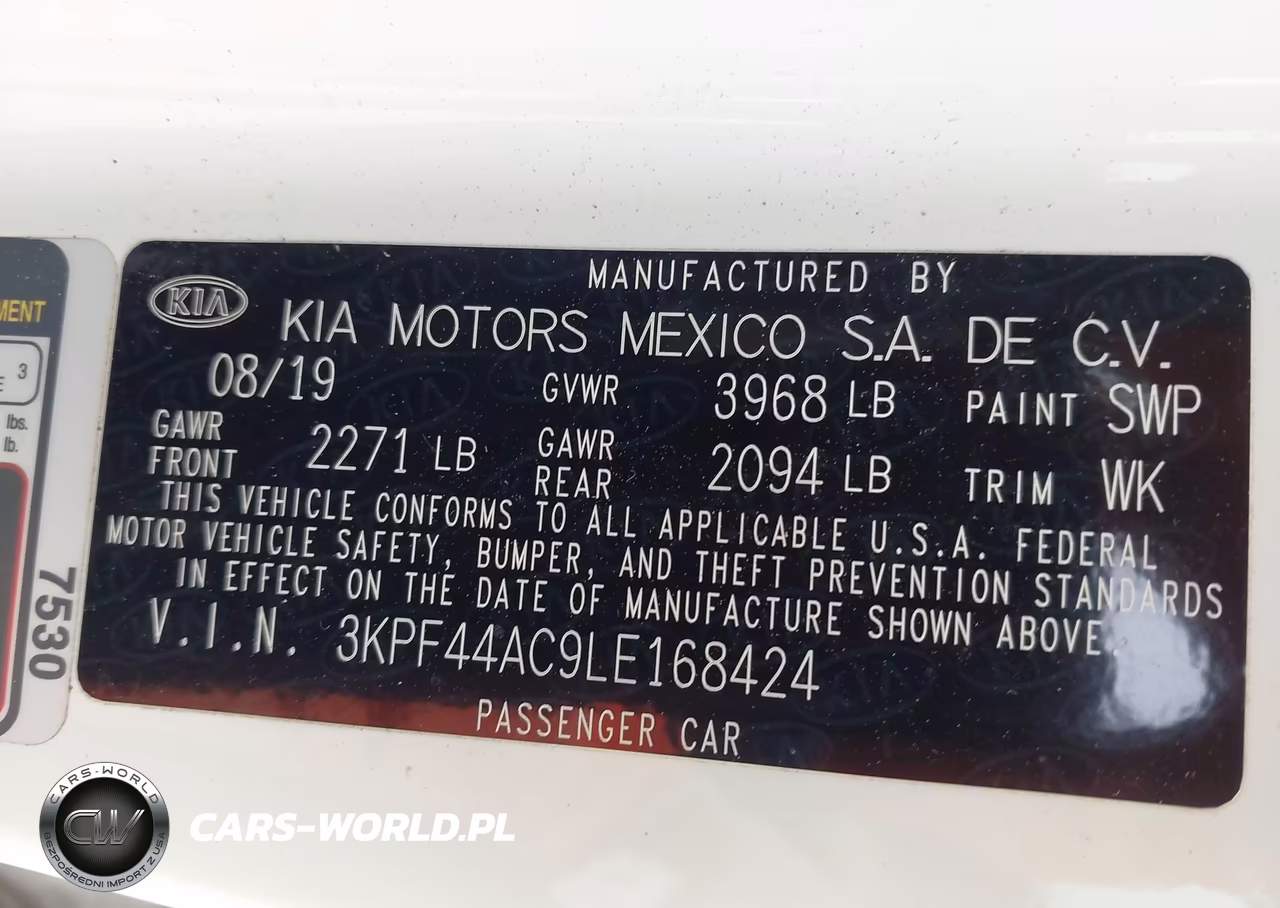 2020 Kia Forte Gt VIN:3KPF44AC9LE168424 - 9