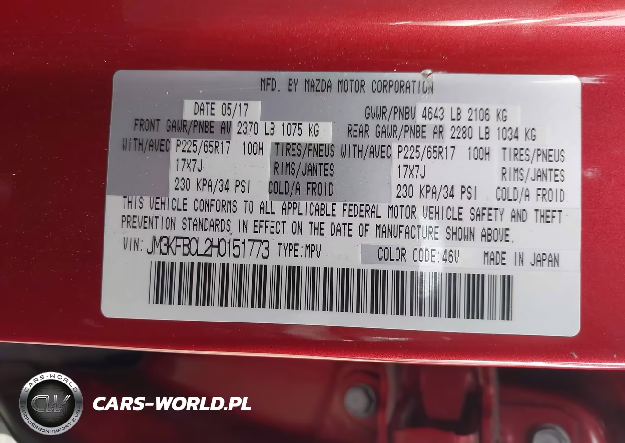 2017 Mazda Cx-5 Touring VIN:JM3KFBCL2H0151773 - 9