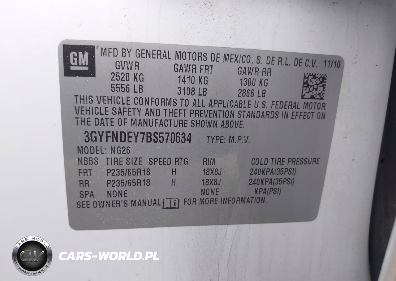 2011 Cadillac Srx Luxury Collection VIN:3GYFNDEY7BS570634 - 9