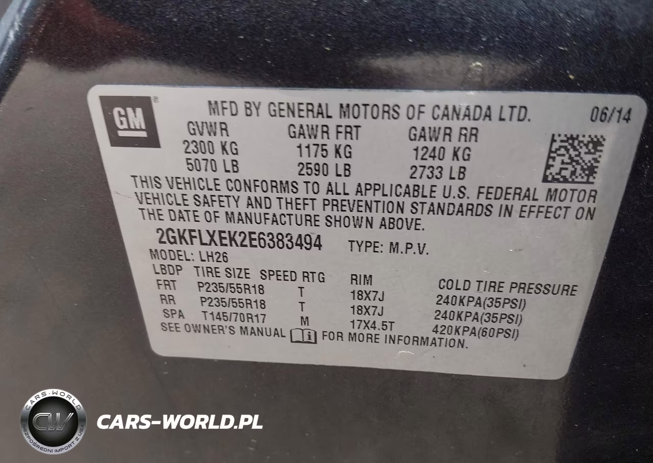 2014 GMC Terrain Slt-1 VIN:2GKFLXEK2E6383494 - 9