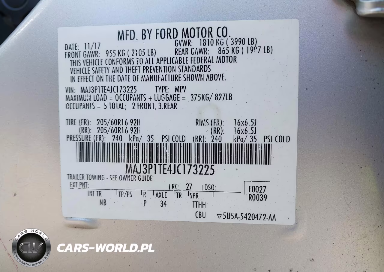 2018 Ford Ecosport Se VIN:MAJ3P1TE4JC173225 - 9