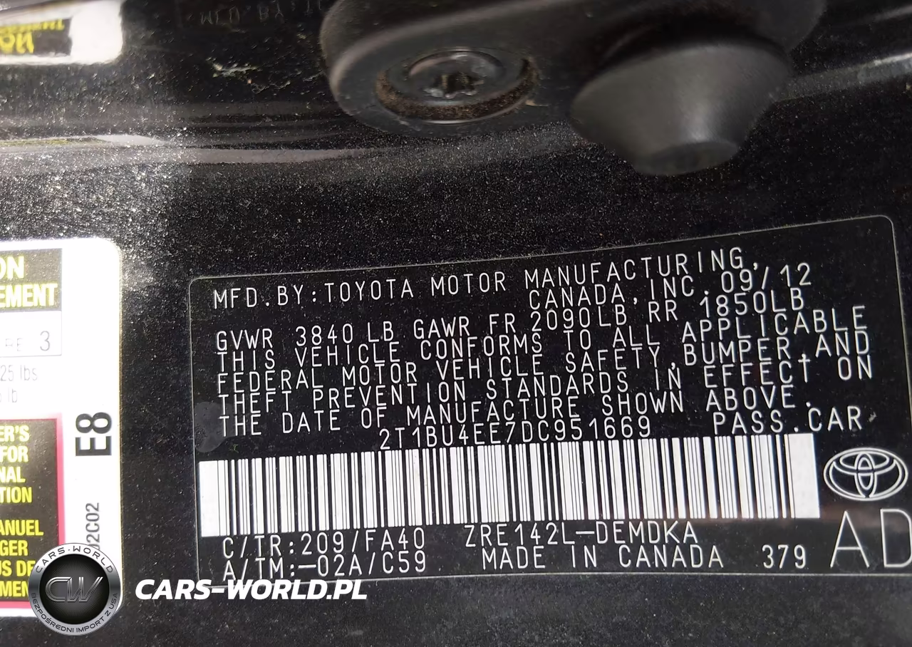 2013 Toyota Corolla L VIN:2T1BU4EE7DC951669 - 9