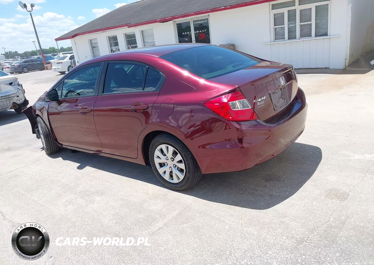 2012 Honda Civic Lx VIN:19XFB2F53CE100463 - 3