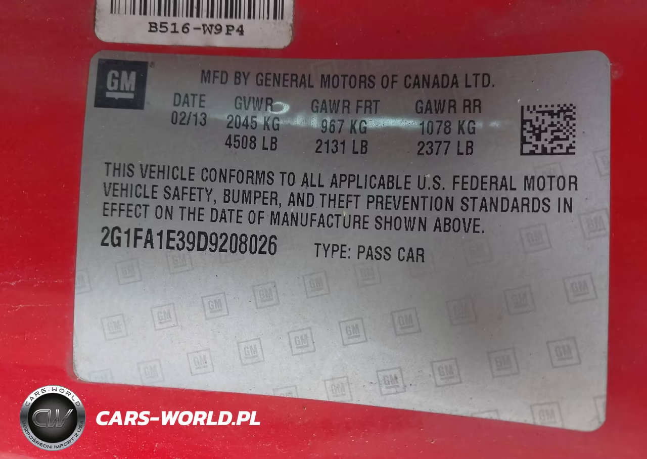 2013 Chevrolet Camaro 2Ls VIN:2G1FA1E39D9208026 - 9