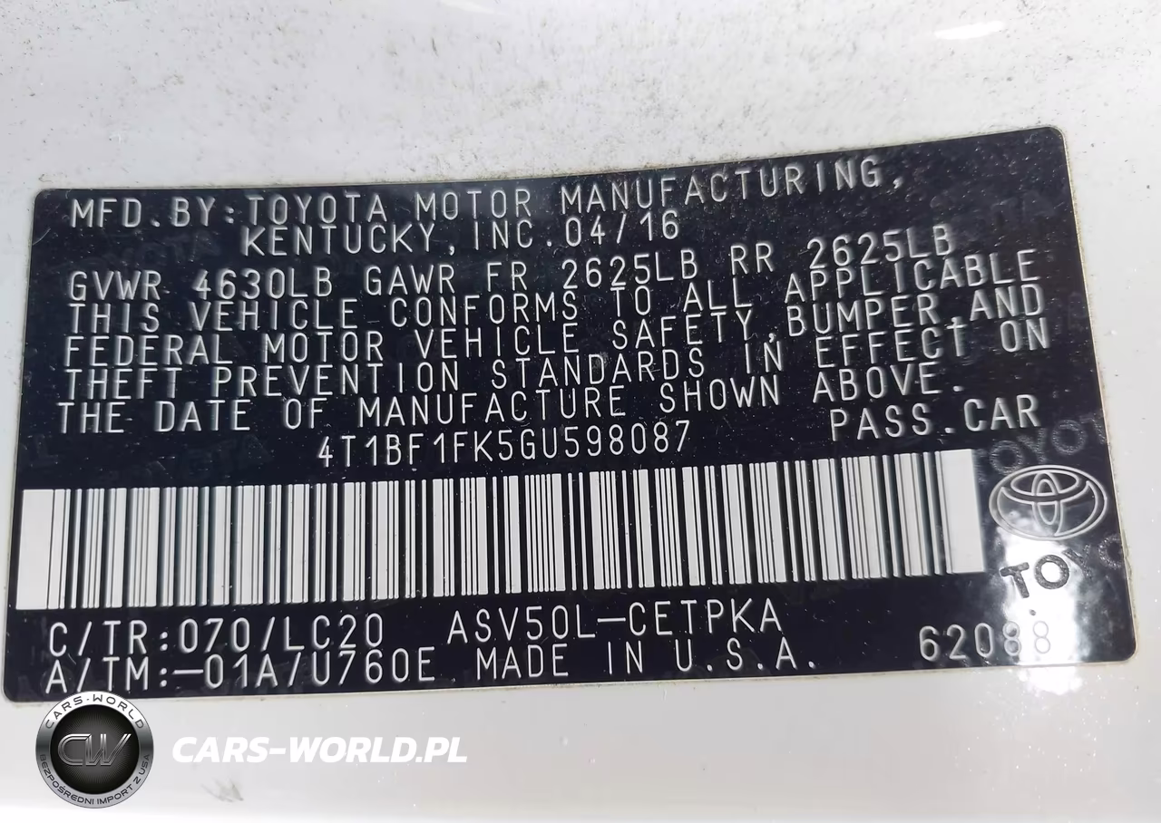 2016 Toyota Camry Xse VIN:4T1BF1FK5GU598087 - 9