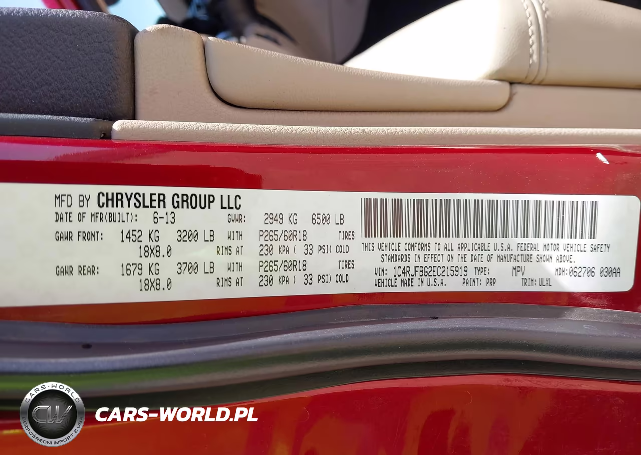 2014 Jeep Grand Cherokee Limited VIN:1C4RJFBG2EC215919 - 9