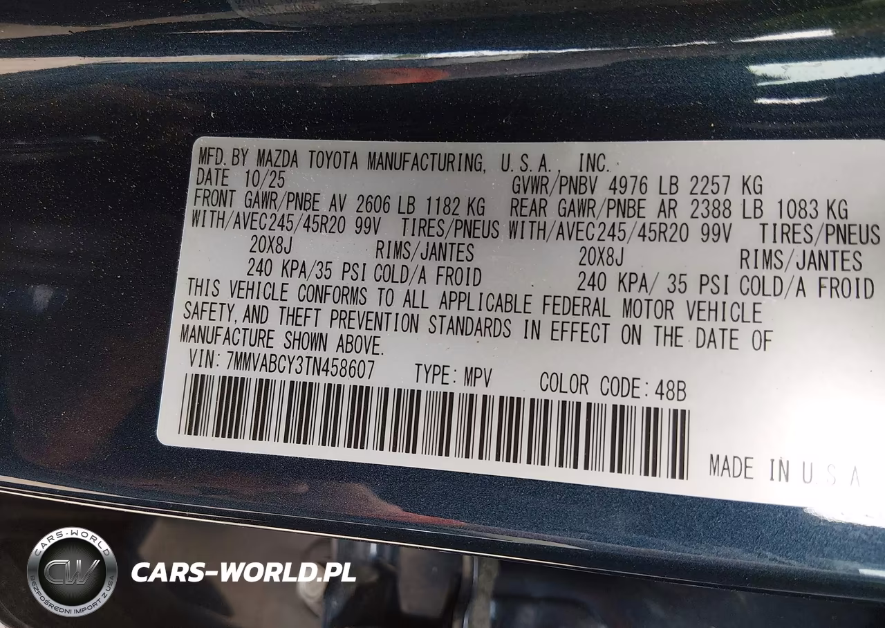2026 Mazda Cx-50 2.5 Turbo VIN:7MMVABCY3TN458607 - 9