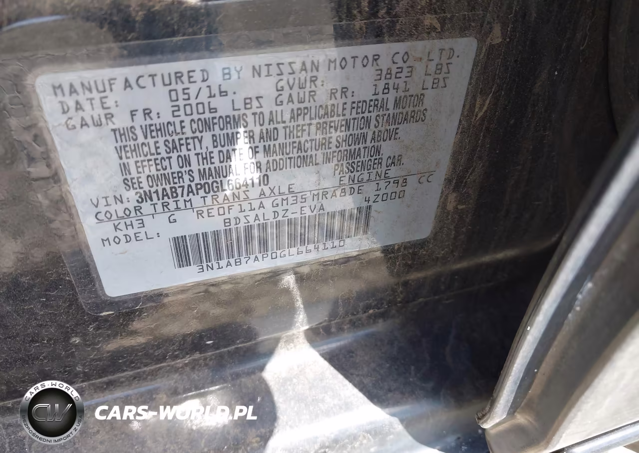 2016 Nissan Sentra Sv VIN:3N1AB7AP0GL664110 - 9