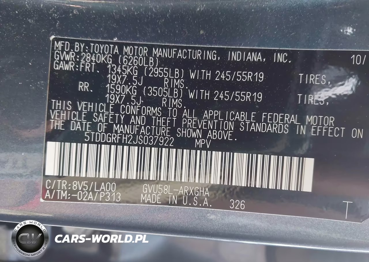 2018 Toyota Highlander Hybrid Limited VIN:5TDDGRFH2JS037922 - 9