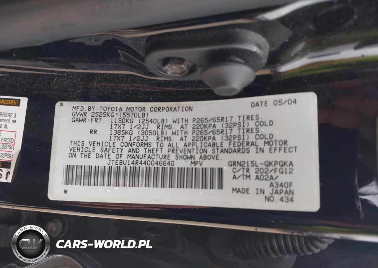 2004 Toyota 4Runner Sr5 V6 VIN:JTEBU14R440046640 - 9