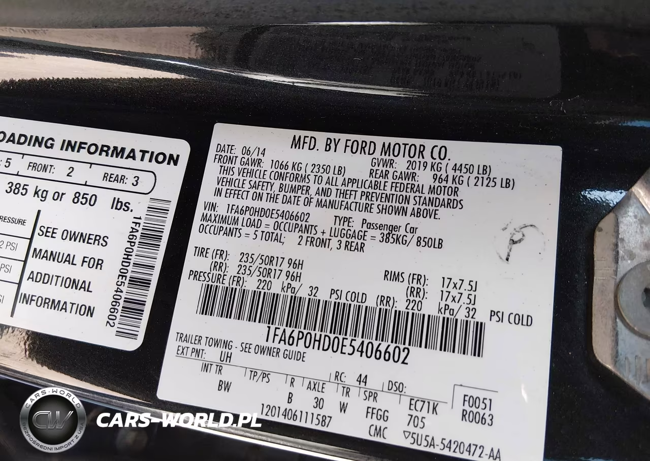 2014 Ford Fusion Se VIN:1FA6P0HD0E5406602 - 9