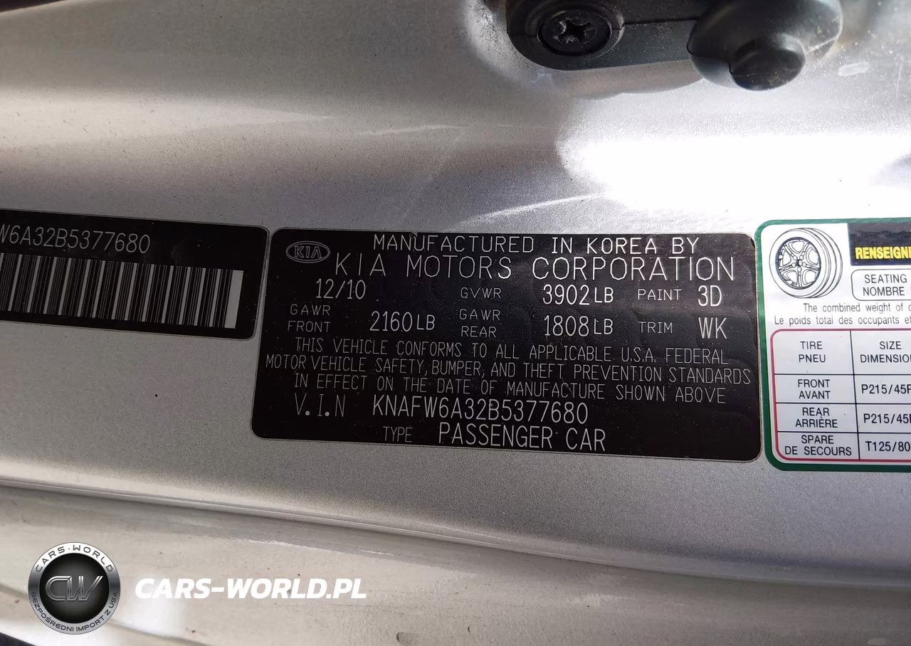 2011 Kia Forte Koup Sx VIN:KNAFW6A32B5377680 - 9