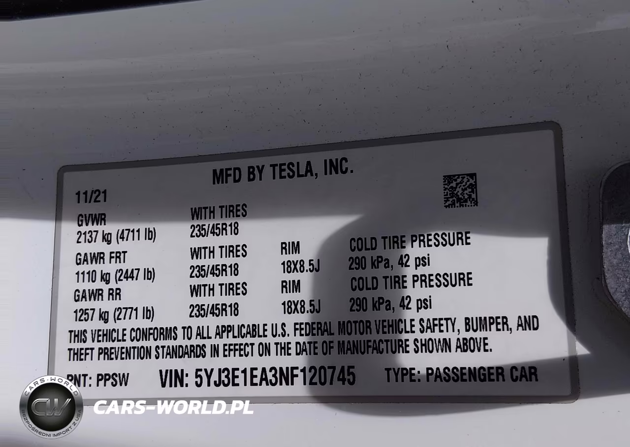 2022 Tesla Model 3 Rear-Wheel Drive VIN:5YJ3E1EA3NF120745 - 9