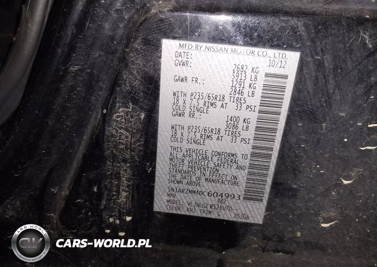 2013 Nissan Pathfinder Sl VIN:5N1AR2MM4DC604993 - 9