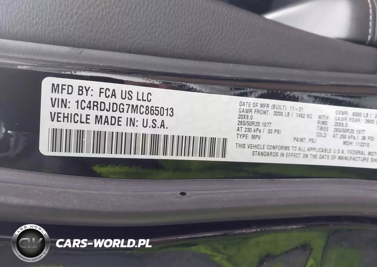 2021 Dodge Durango Gt Plus Awd VIN:1C4RDJDG7MC865013 - 9