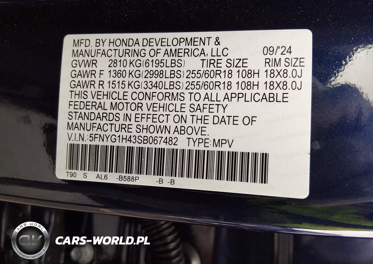 2025 Honda Pilot Ex-L VIN:5FNYG1H43SB067482 - 9