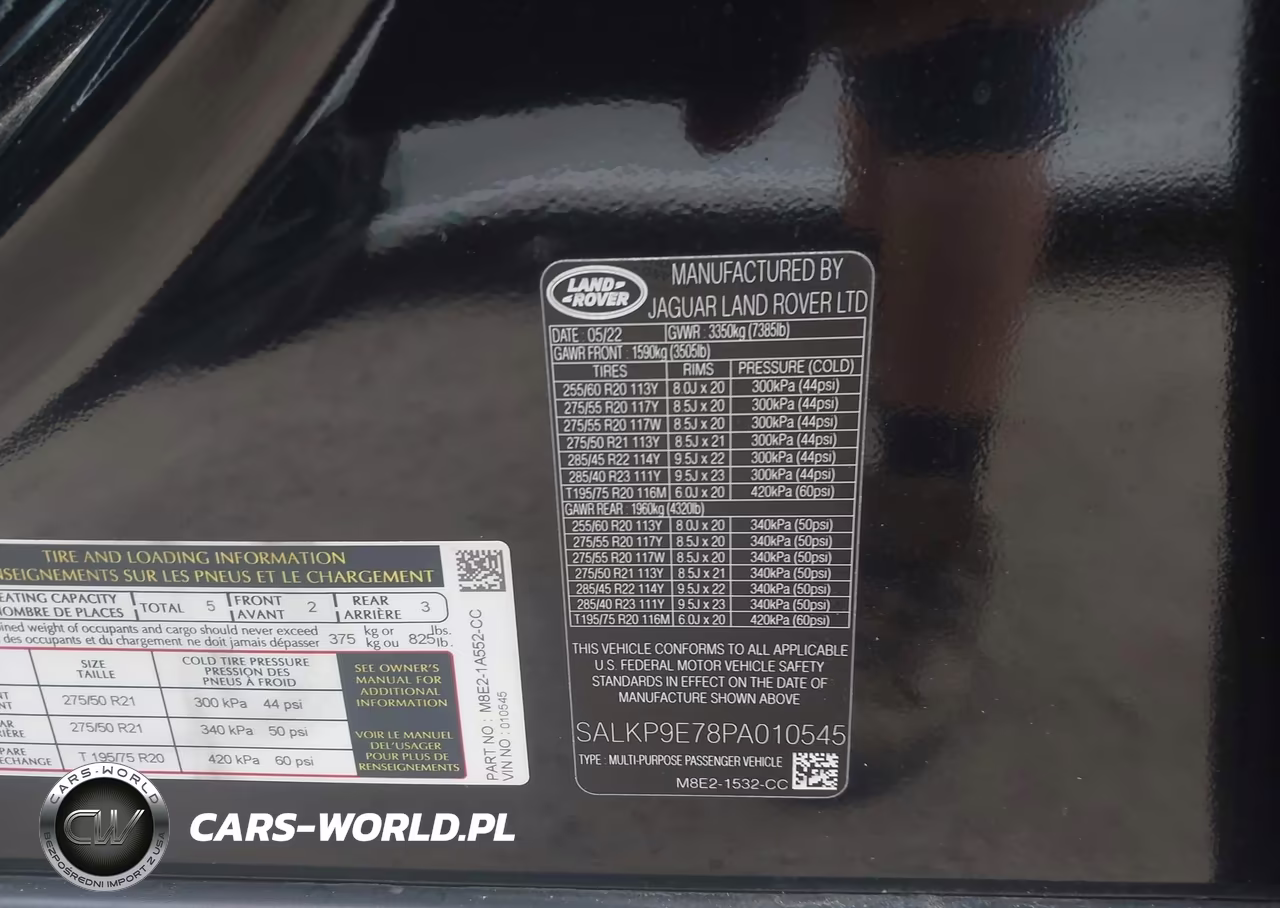 2023 Land Rover Range Rover P530 Se VIN:SALKP9E78PA010545 - 9