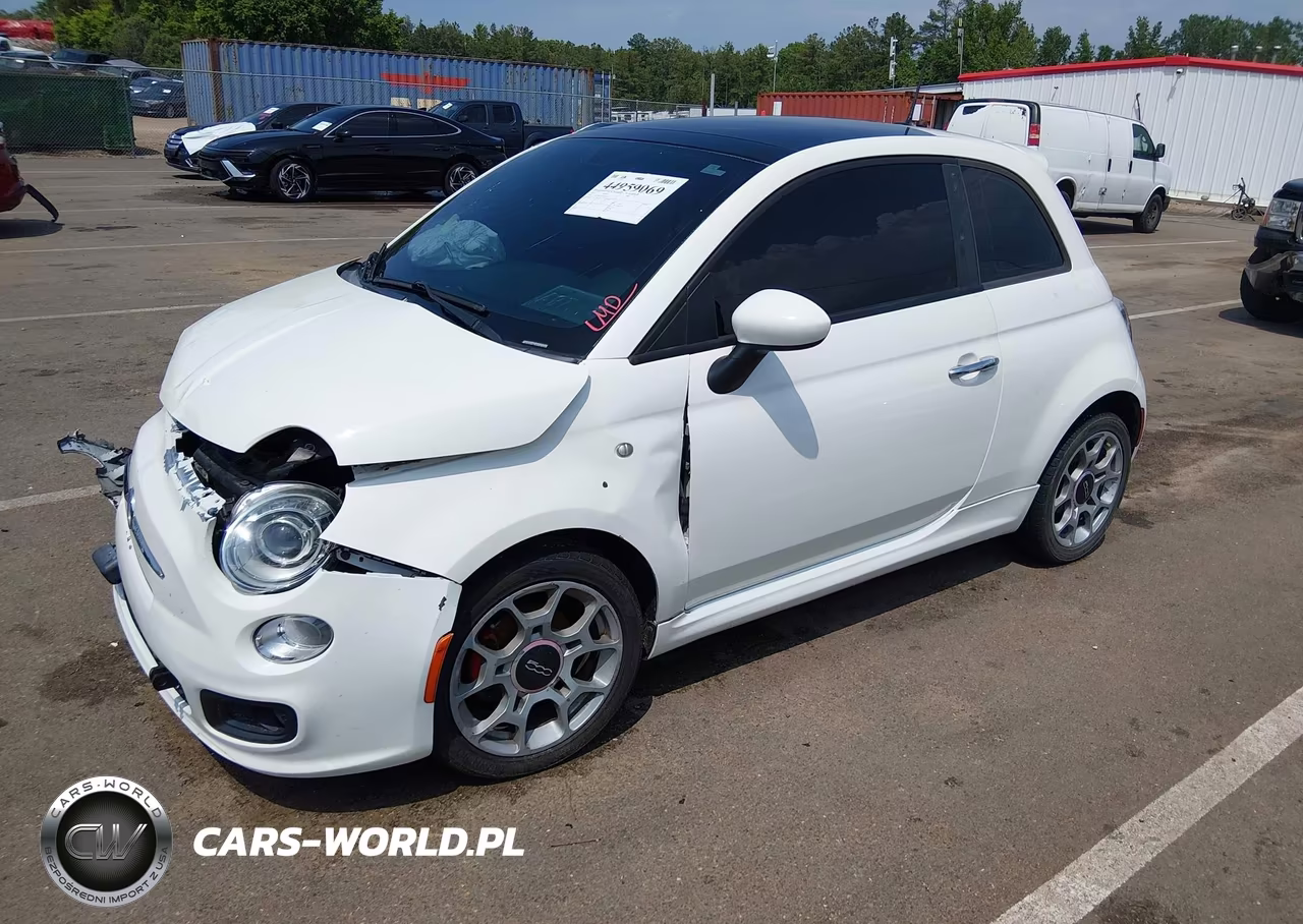 2012 Fiat 500 Sport VIN:3C3CFFBR7CT187825 - 2