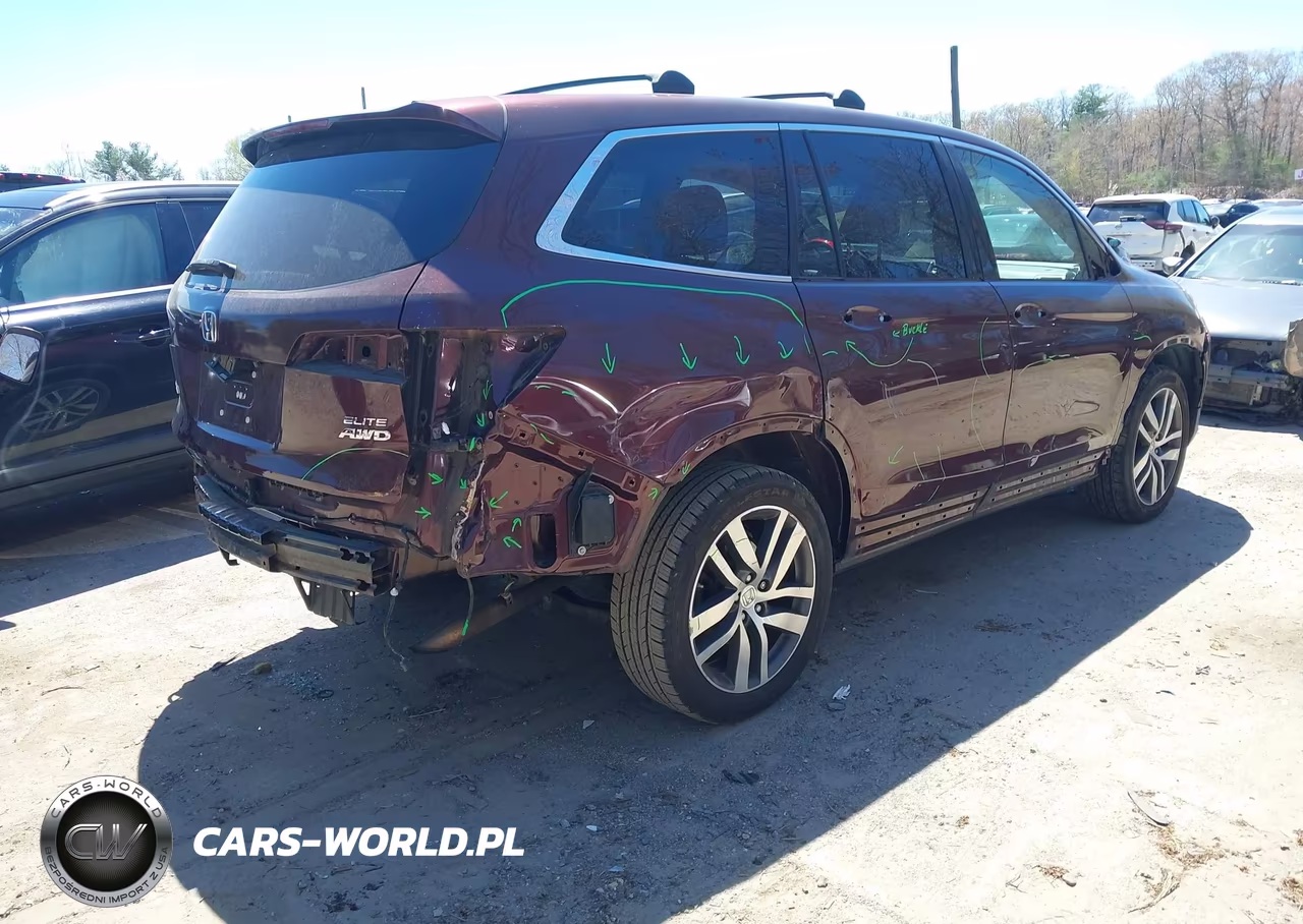 2016 Honda Pilot Elite VIN:5FNYF6H05GB128402 - 4