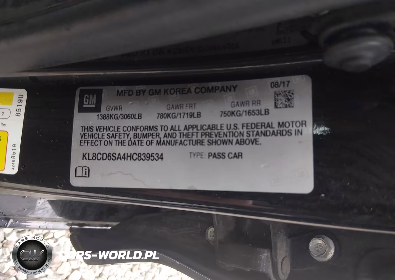 2017 Chevrolet Spark 1Lt Cvt VIN:KL8CD6SA4HC839534 - 9