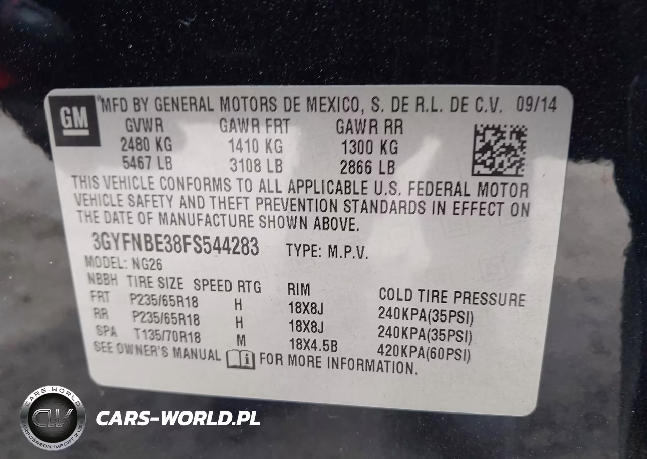 2015 Cadillac Srx Luxury Collection VIN:3GYFNBE38FS544283 - 9