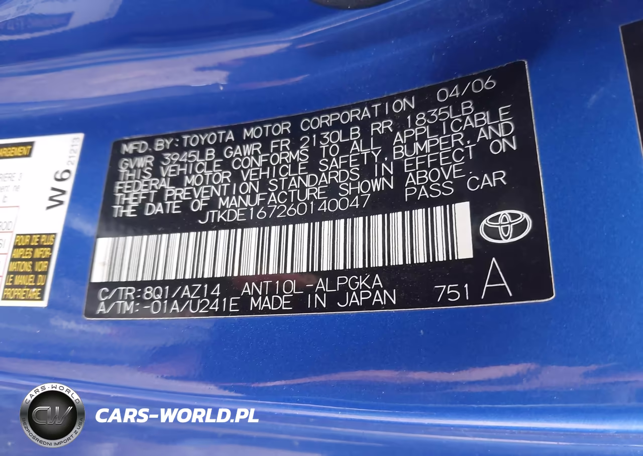 2006 Scion Tc VIN:JTKDE167260140047 - 9