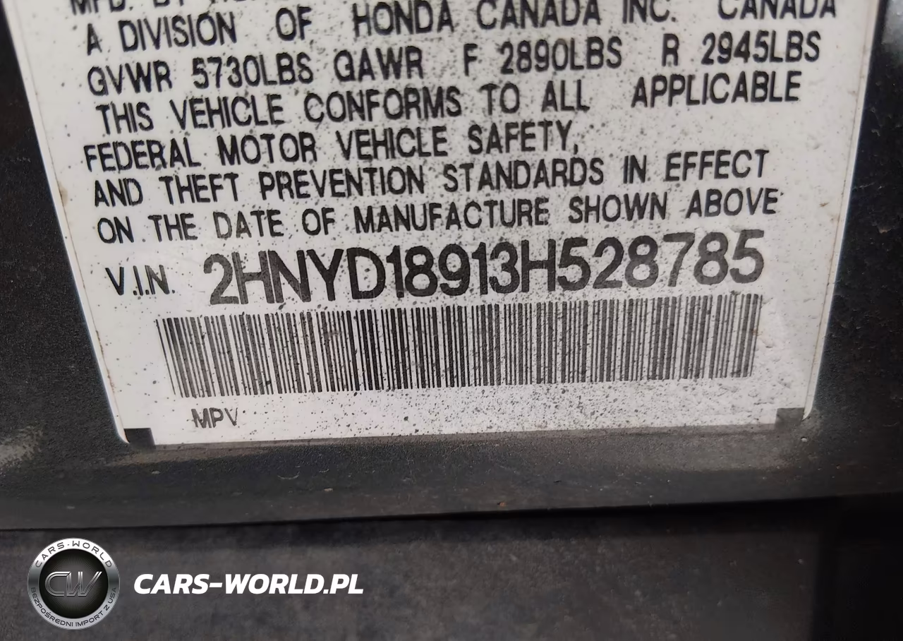 2003 Acura Mdx VIN:2HNYD18913H528785 - 9