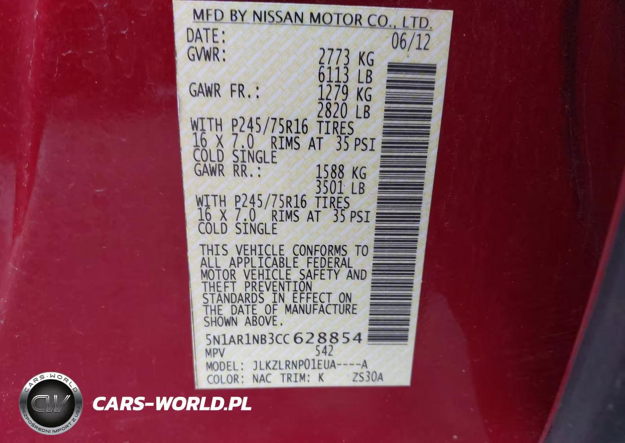 2012 Nissan Pathfinder S VIN:5N1AR1NB3CC628854 - 9
