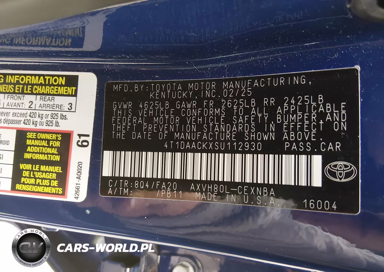 2025 Toyota Camry Le VIN:4T1DAACKXSU112930 - 9