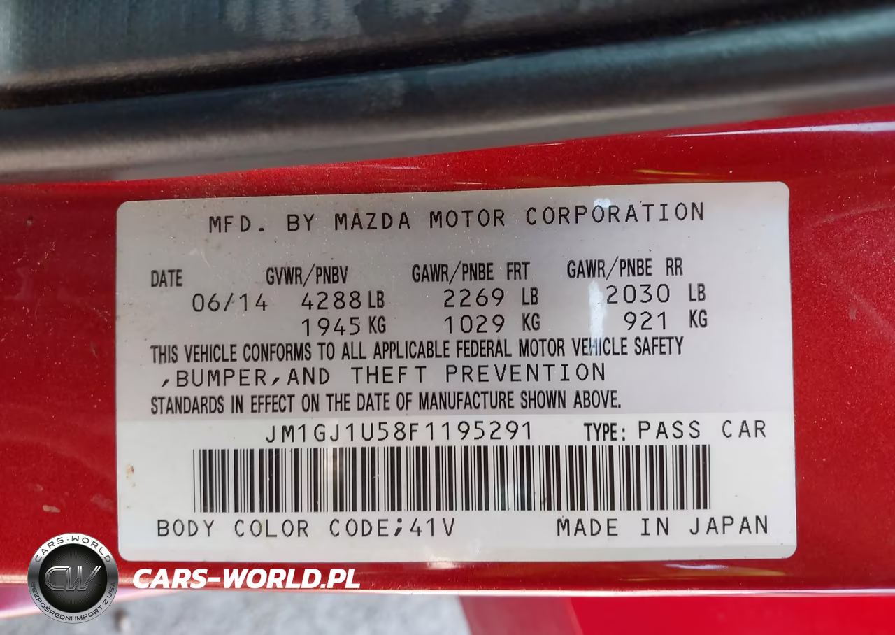 2015 Mazda Mazda6 I Sport VIN:JM1GJ1U58F1195291 - 9